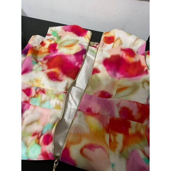KATE SPADE Bowden Watercolor Sheath Sleeveless Dress Multicolor Size 6 - Picture 4 of 13
